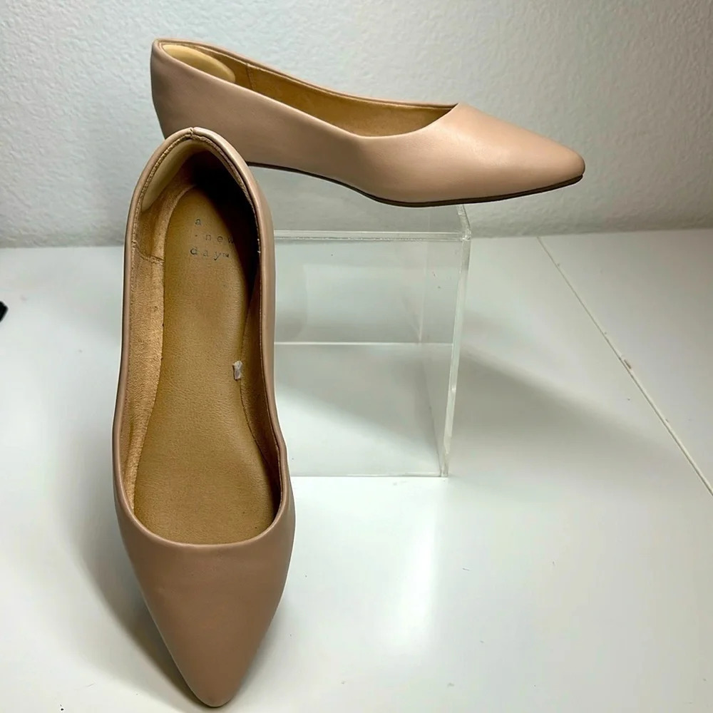 a new day Corinna Ballet Flats with Memory Foam Insole Opal 9 Wide